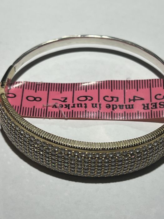 Bratara de argint cu alama si zirconii