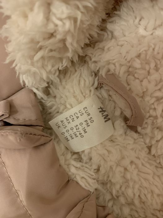 Бебешки ватиран гащеризон/ космонавт, H&M, размер 50