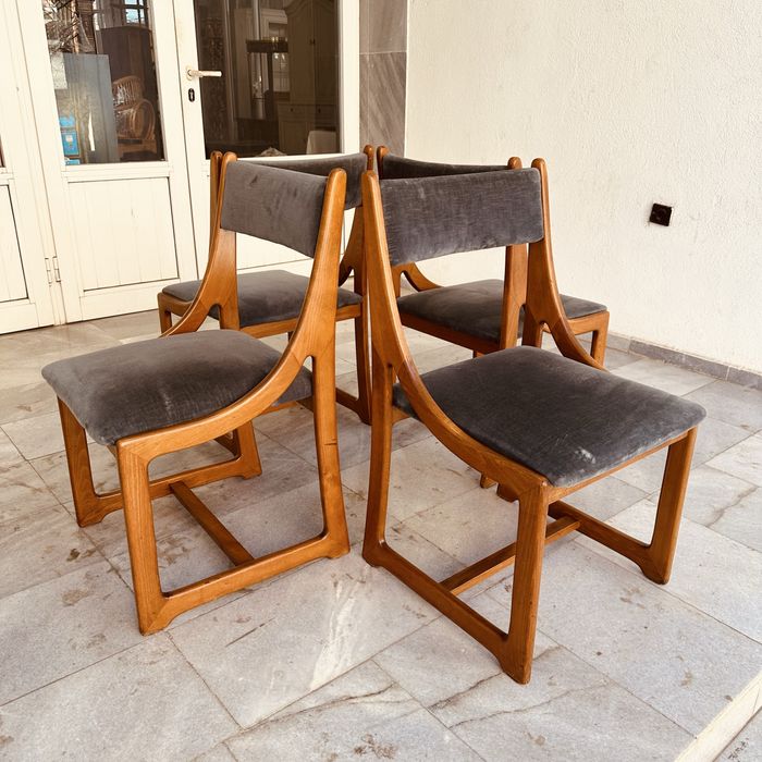 Италиански дизайнерски столове, Mid-Century Modern (4 бр.)