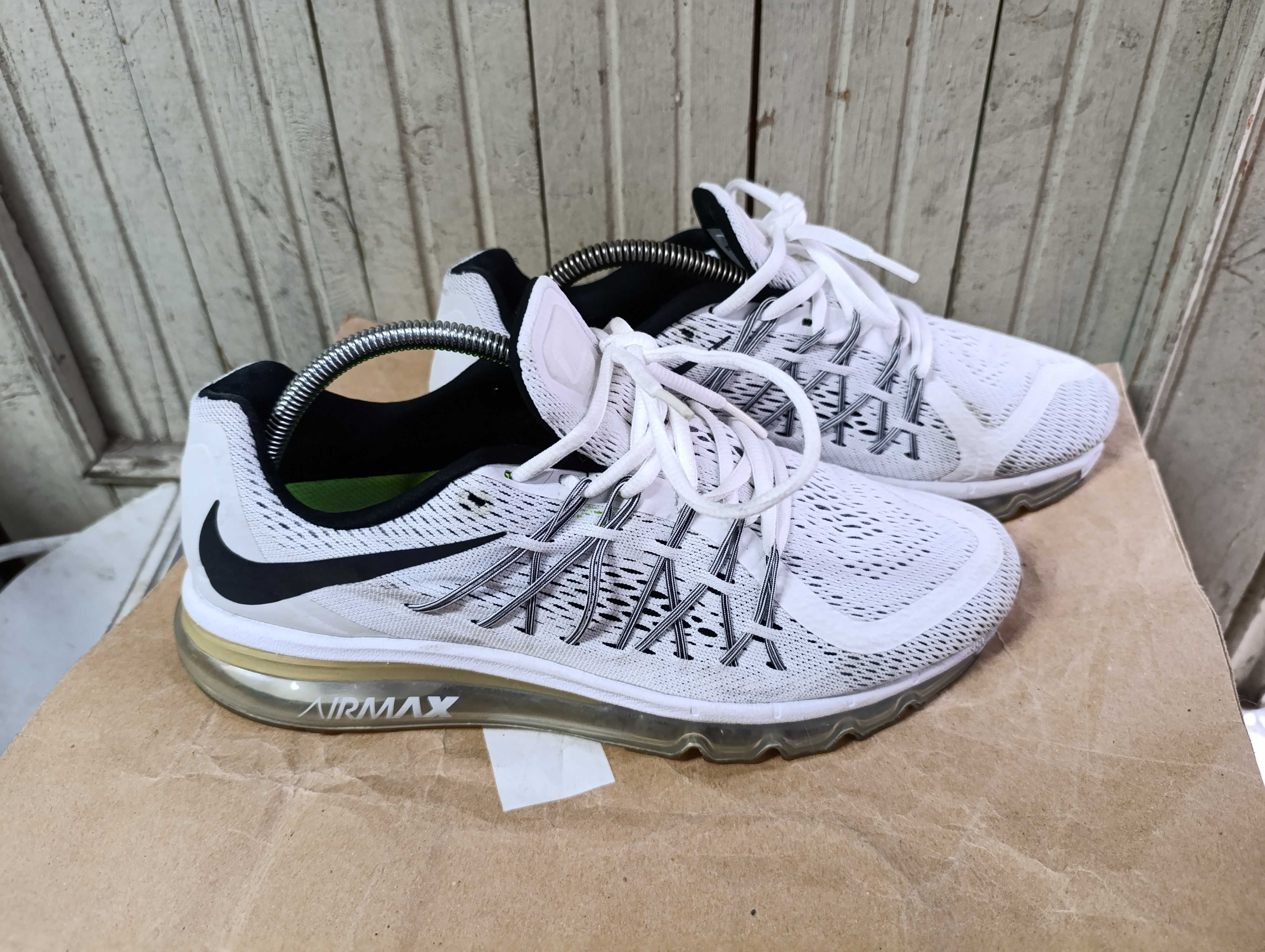 Nike Air Max 2015 White/Black''оригинални маратонки 44 номер