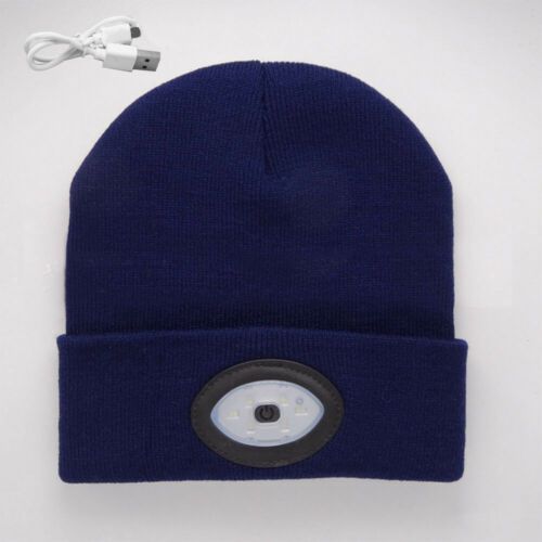 Sapca 6 Leduri reincarcabila cu USB! Albastru inchis! Noua impachetata