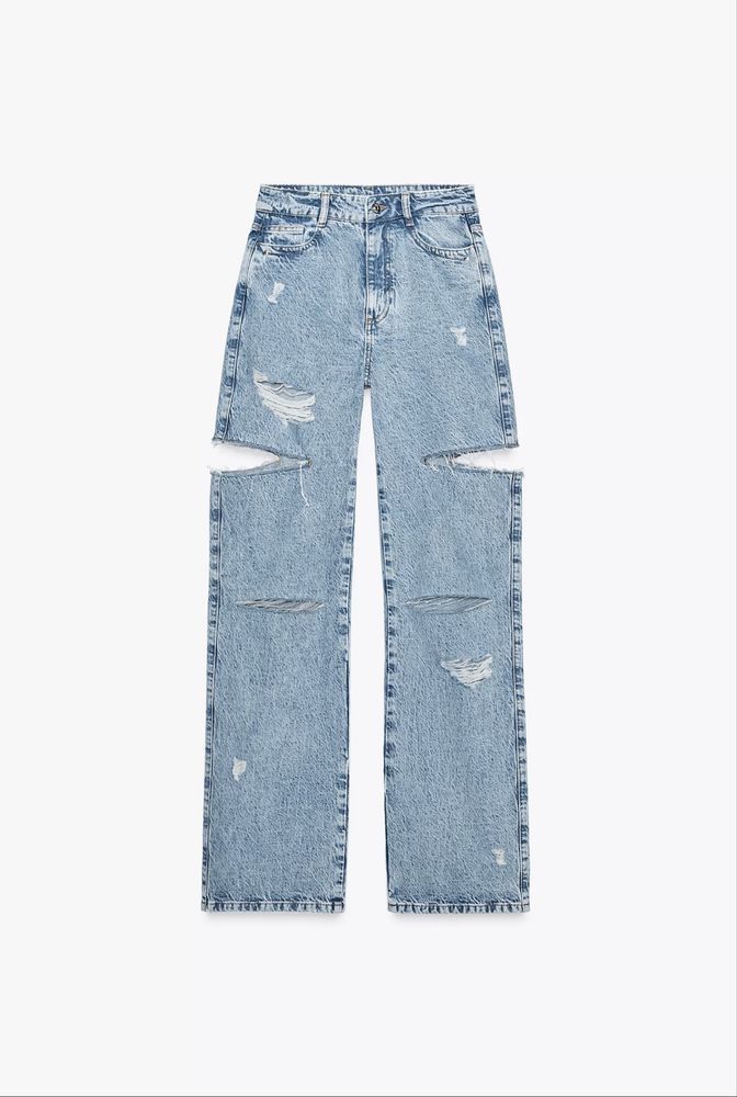 Дънки Zara с разкъсвания