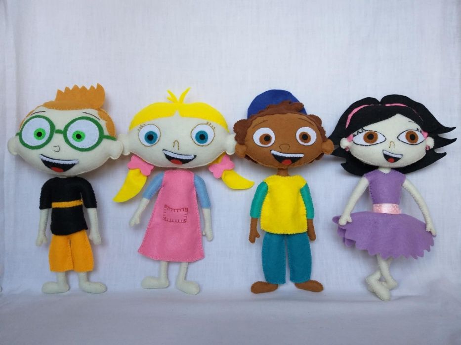 Micile Genii - Little Einsteins, personaje handmade din fetru