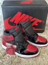Jordan 1 Retro High Patent Bred OG Nike Black Mid 4 Max UNC