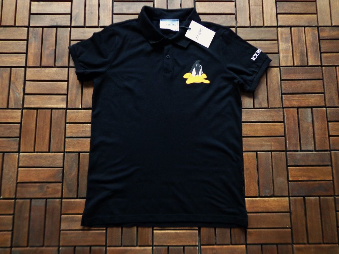 Мъжка поло тениска Iceberg Daffy Duck Print Polo T-shirt