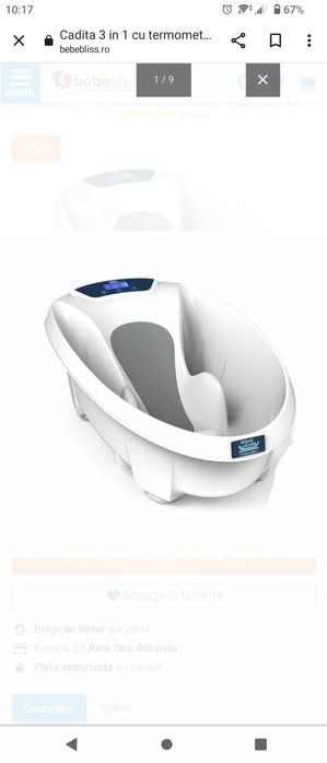 Cădiță bebe 3 in 1