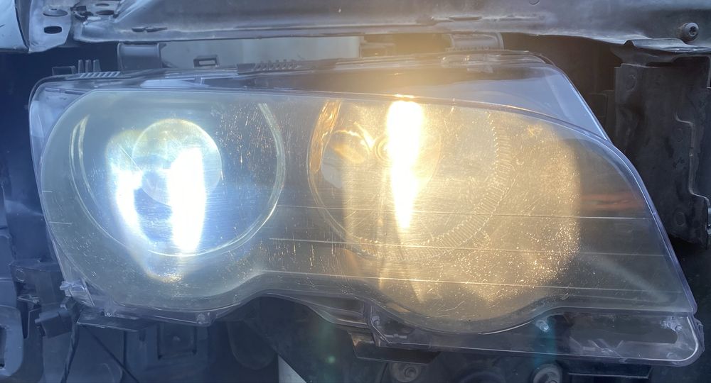 Фарове с лупи и ксенон за Бмв Е46 купе преди фейс