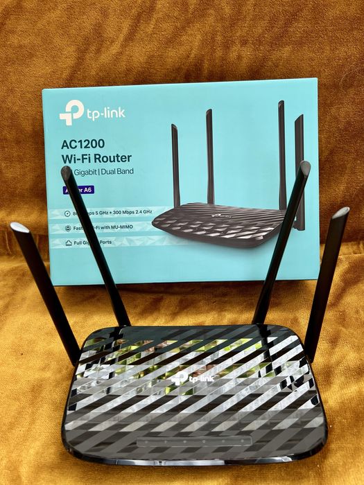 КАТО НОВ! Рутер TP-Link Archer A6 Гигабитов Двубандов (2,4GHz/5GHz)