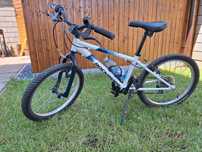 Bicicleta  Decathlon MTB Rockrider ST1 20inch Alb-Albastru Copii 6-9 a
