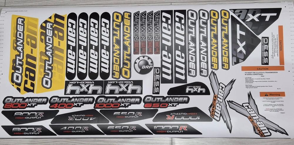Stickere abțibilduri colante Atv Bombardier Can Am Outlander Renegade