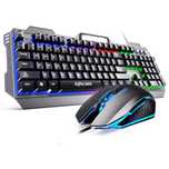 Комплект Gaming STELS V680, USB, Подсветка Rainbow, Клавиатура и Мишка