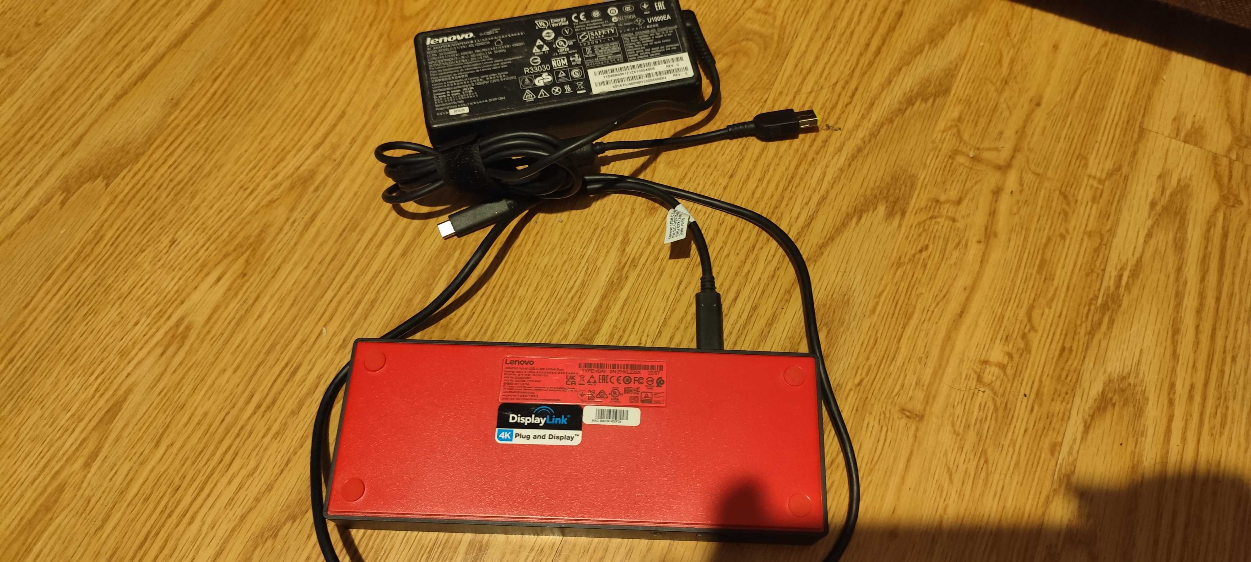 dock docking lenovo 4K plug display DUD9011D1 alimentator cu proba