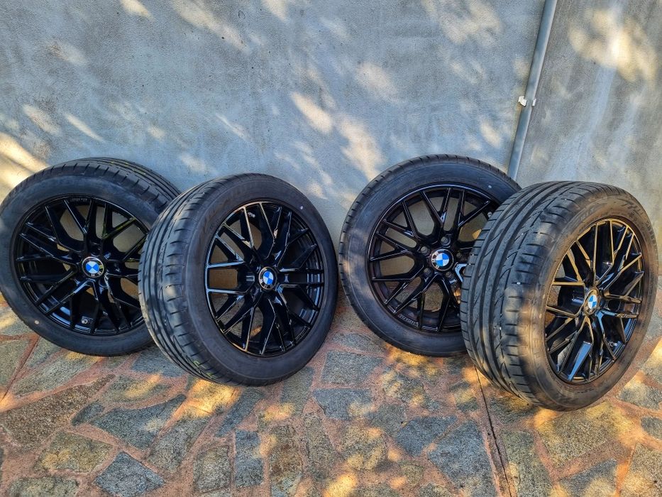 Jante BMW 225 50 R17 + Cauciucuri Bridgestone RunFlat+Senzori presiune