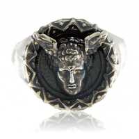 Inel din argint 925 Hermes Zeul grec antic al comertului si mesajelor