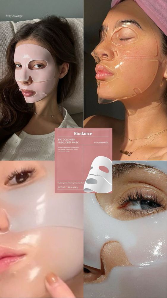 Корейска козметика шийт маски за лице Biodance Bio-Collagen Real Deep