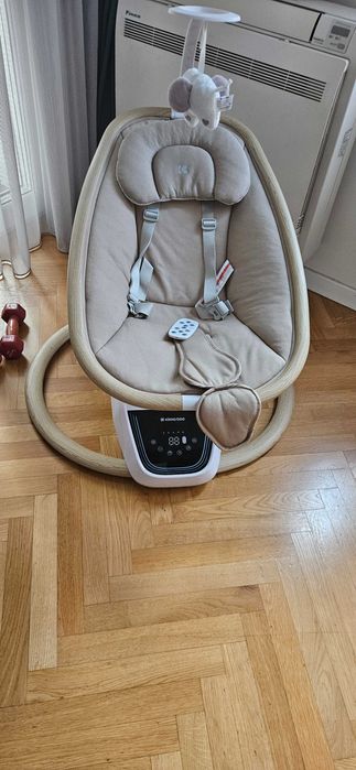 Бебешки шезлонг люлка KikkaBoo BeeMoove Beige
