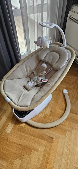 Бебешки шезлонг люлка KikkaBoo BeeMoove Beige