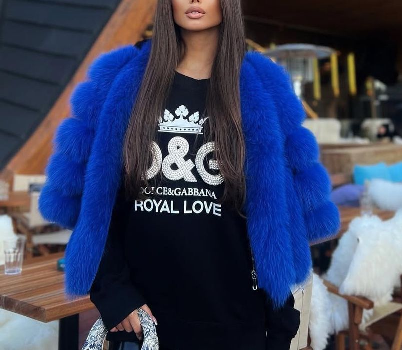 Haina blana naturala vulpe