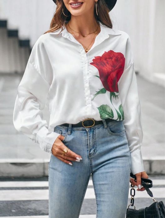 Camasa alba oversize