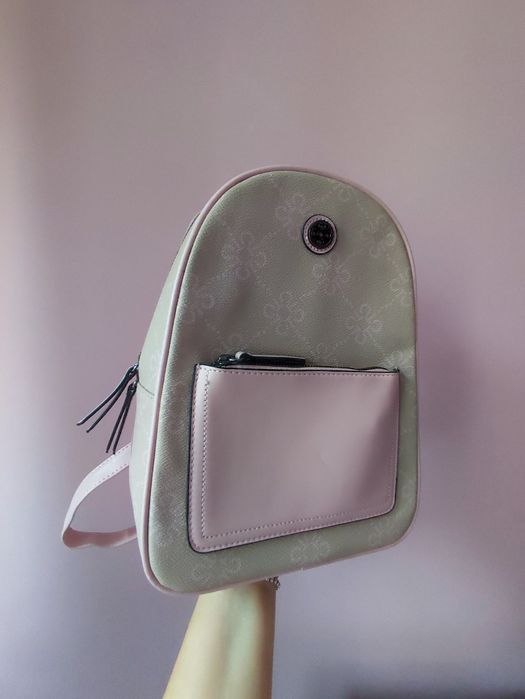 Rucsac mic roz cu bej Catwalk/Deichmann nou cu eticheta