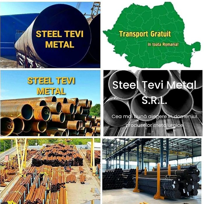Vând Teava metalică noua și recuperate Dimensiune mare pentru
