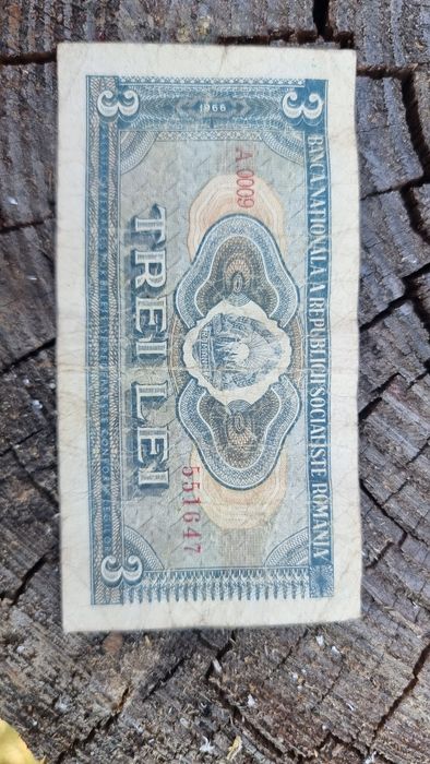 Bancnota 3 lei 1966