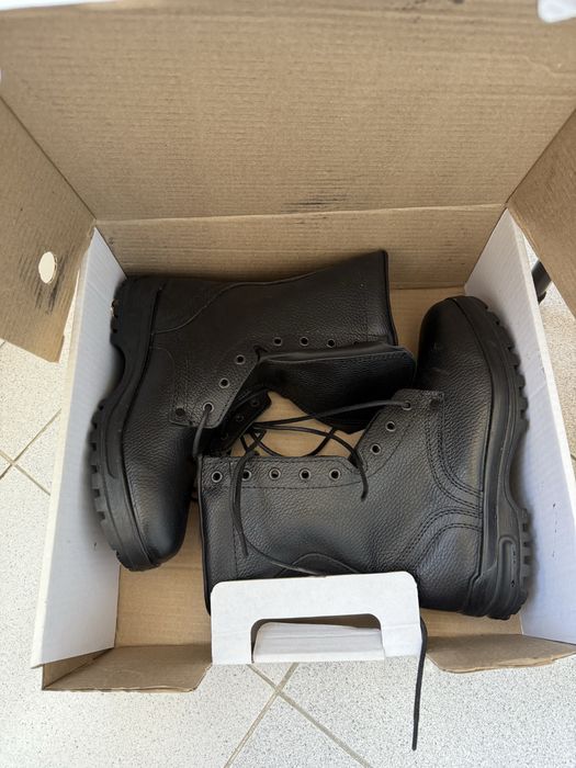 Зимние кожаные берцы