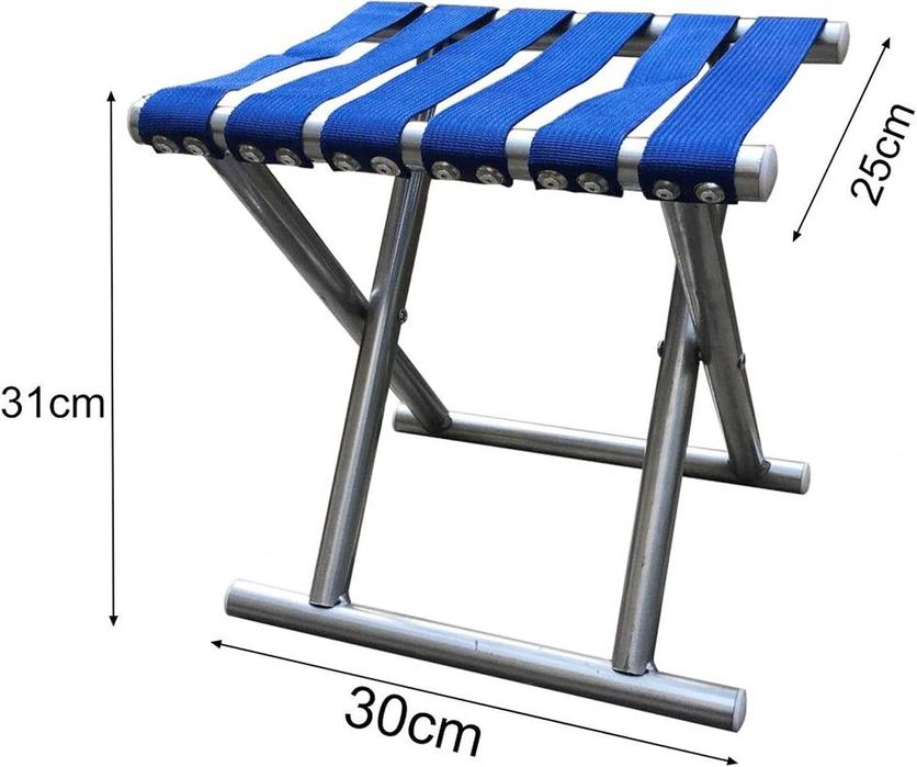 Сгъваема табуретка за къмпинг, риболов и плаж,компактна,лека,до 200 кг