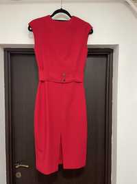 Rochie roșie scurtă conică Zara