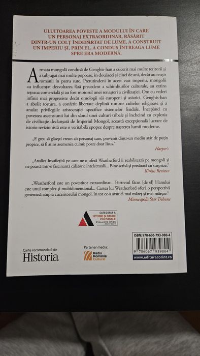 vand carte istorica despre Genghis-han