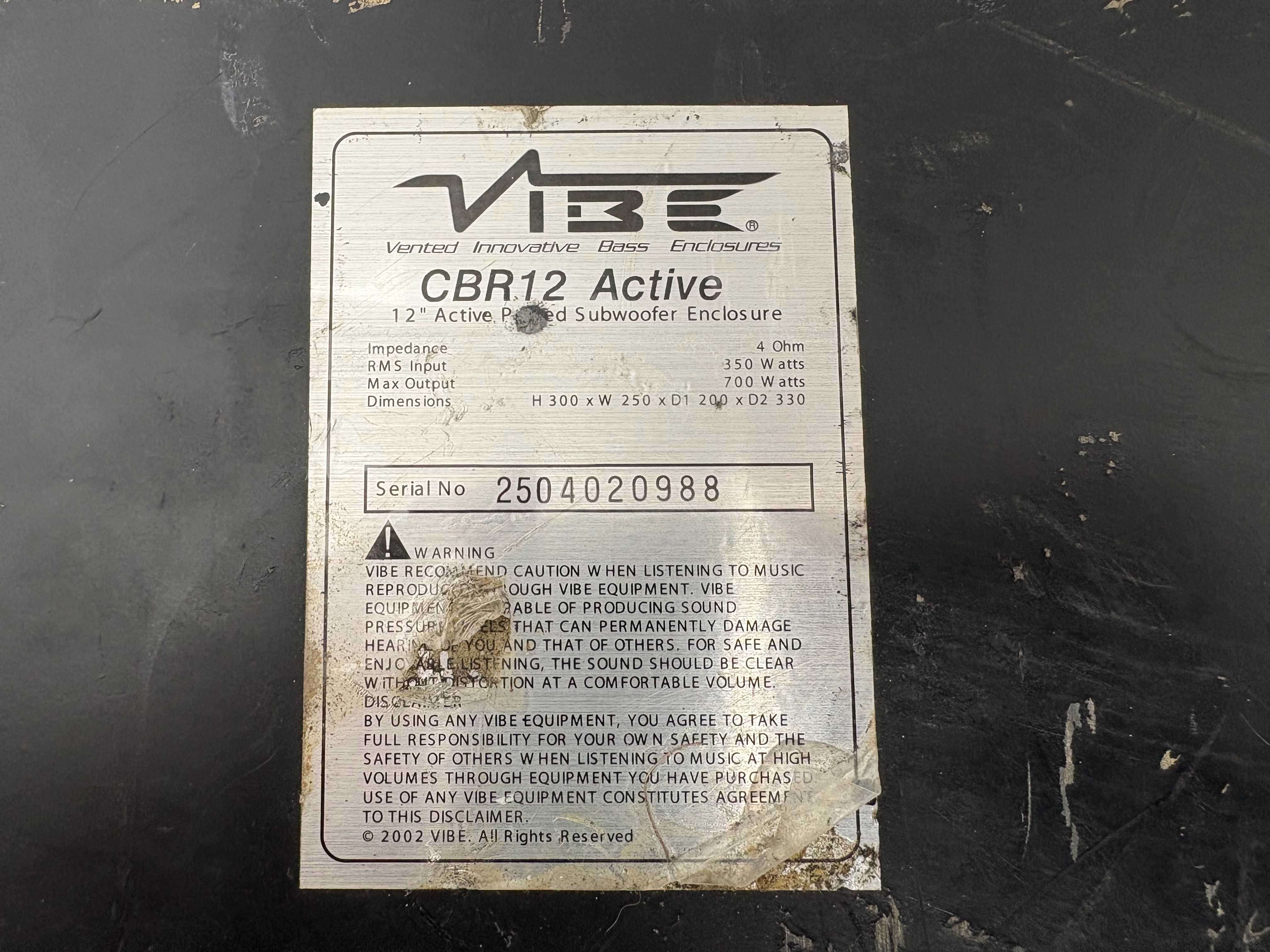 Буфер за кола - VIBE CBR12 / 700W