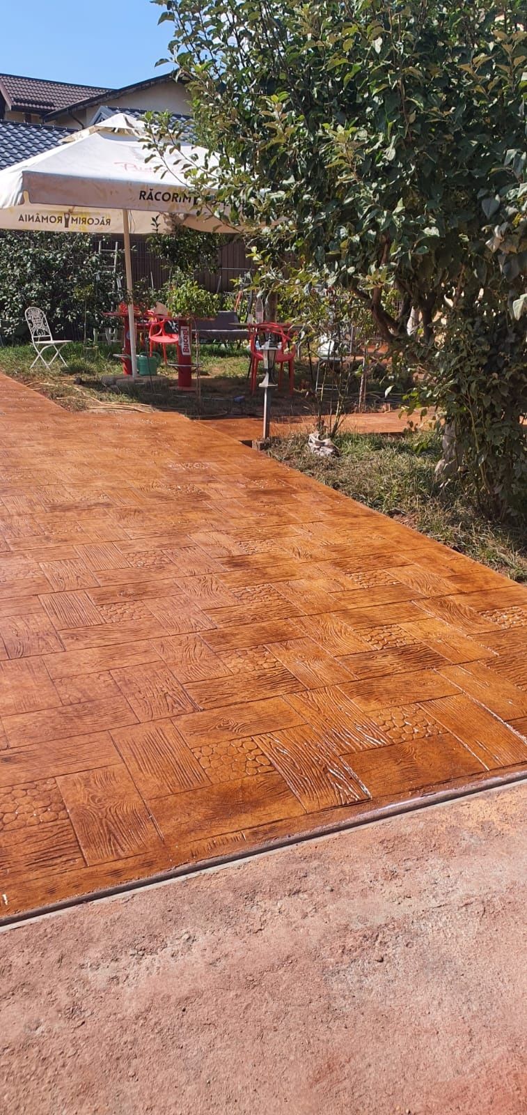 Beton amprentat și elicopterizat