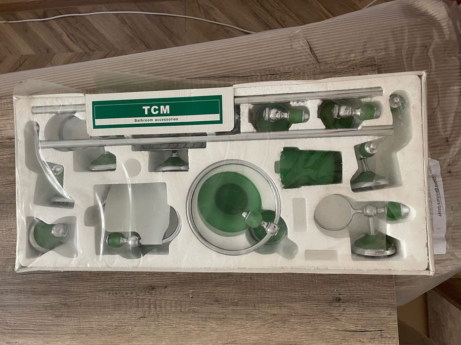 Set baie complet, culoare verde TCM