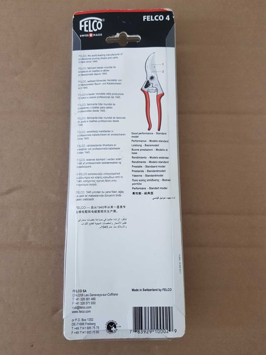 Felco 4 foarfeca gradina fabricata in Elvetia