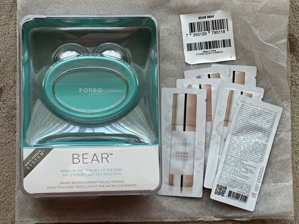 Foreo Bear, dispozitiv de tonifiere faciala cu microcurenti , original
