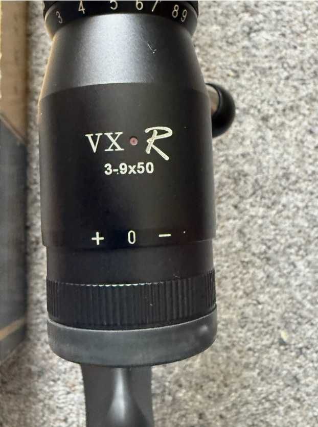 Luneta Leupold VX-R 3 - 9 x50 cu inele si baze pentru Tikka