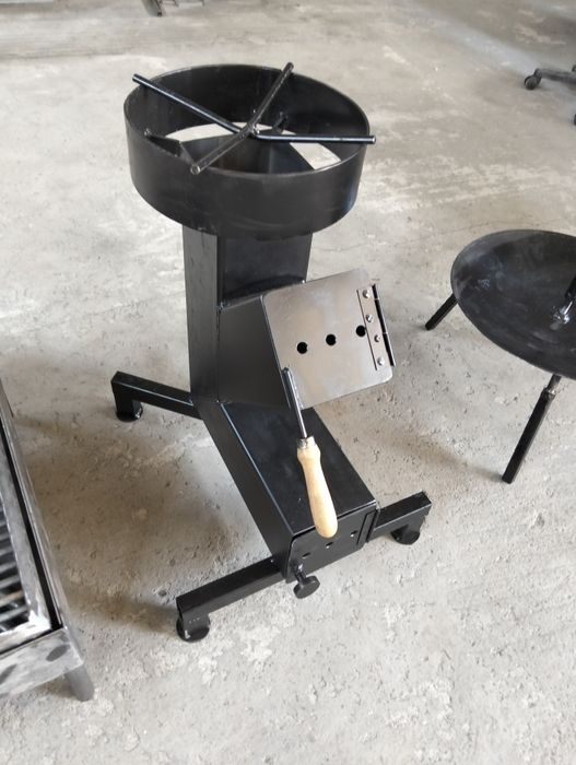 Sobă rachetă, grătare de grădină, disc
