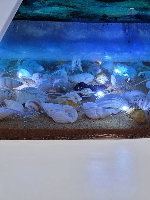 Lampa decorativa piramida cu model maritim