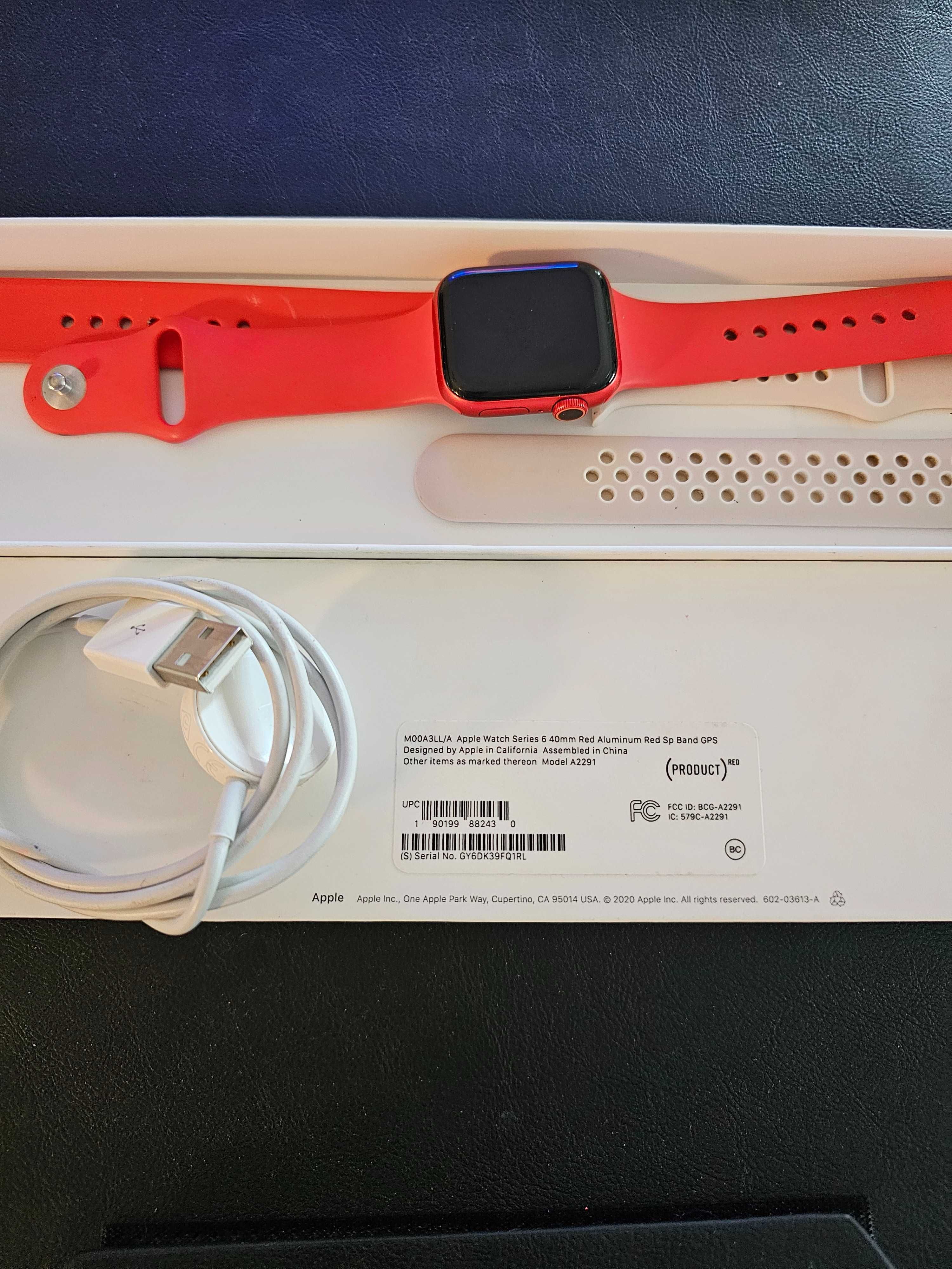 Apple Watch series 6 40mm Red Aluminium