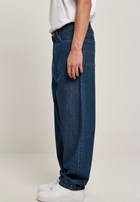 Urban classics blugi loose fit - mid indigo washed