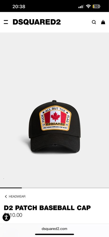 Dsquared2 baseball cap
