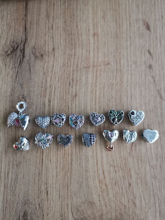 Сребърни талисмани висулки стопери клипс за гривни Пандора