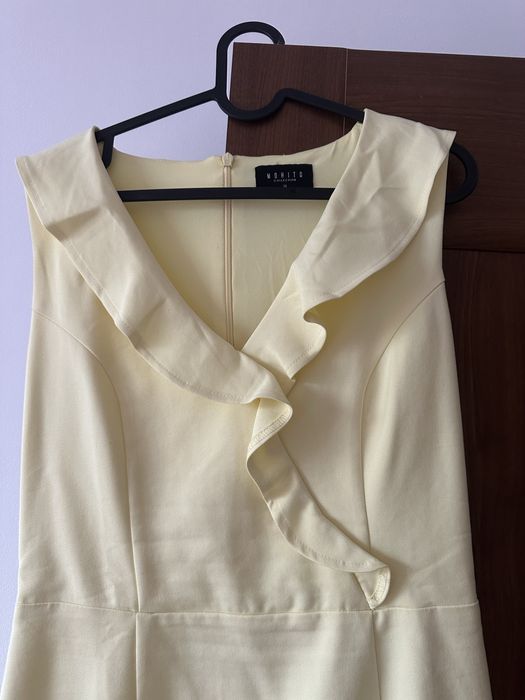 Rochie casual galbena marimea 38