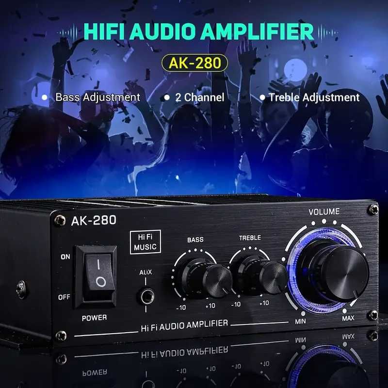 Продавам 2-канален мини HiFi стерео усилвател – 600W