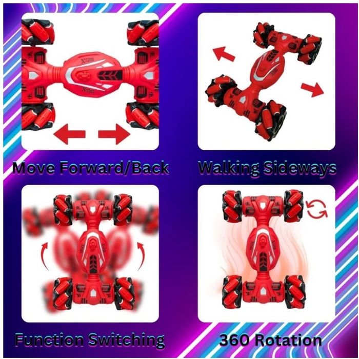 RC Кола за каскади 4WD с дрифт и завъртане на 360°