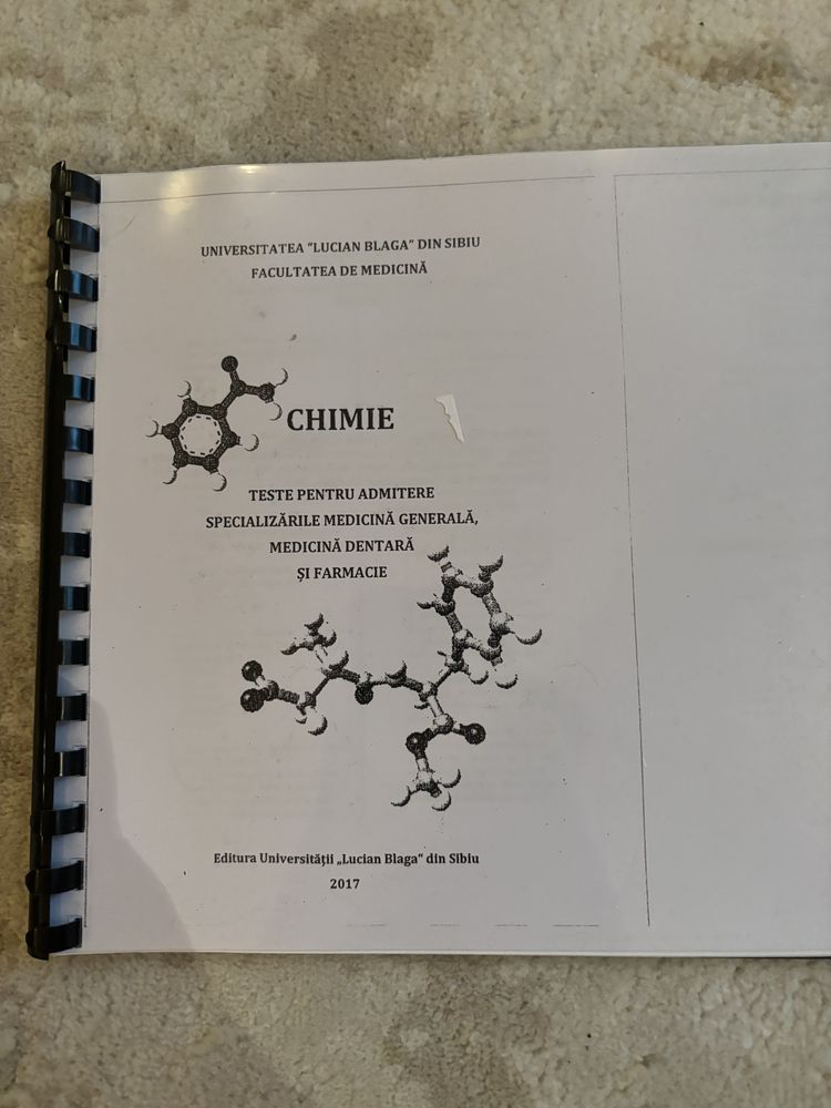 Carti chimie + teste