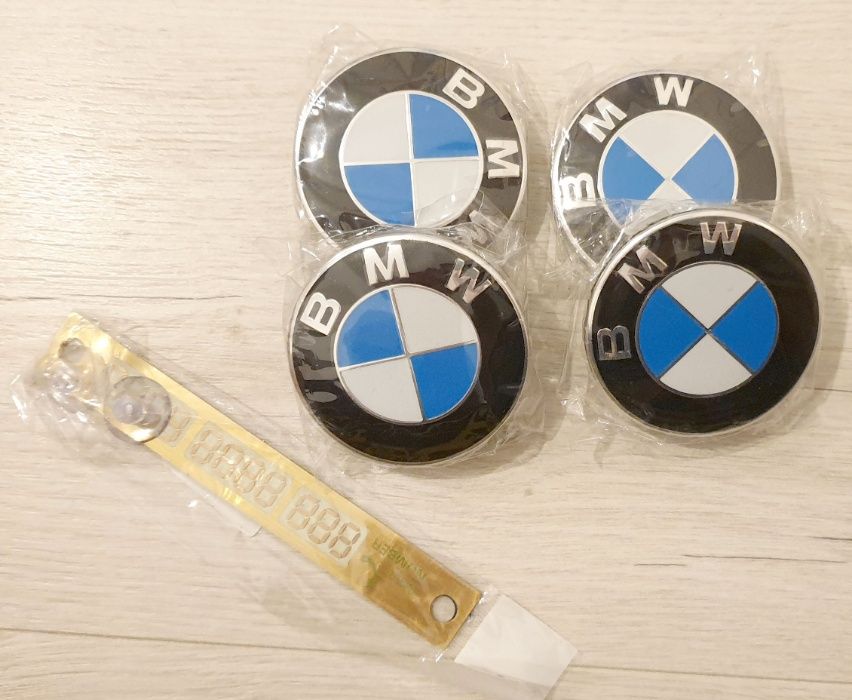 Capacele centrale BMW NOI pt jante aliaj ORIGINALE 68 mm + BONUS