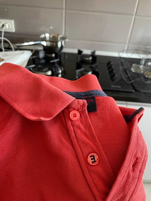 tricou polo rosu original-- marime M