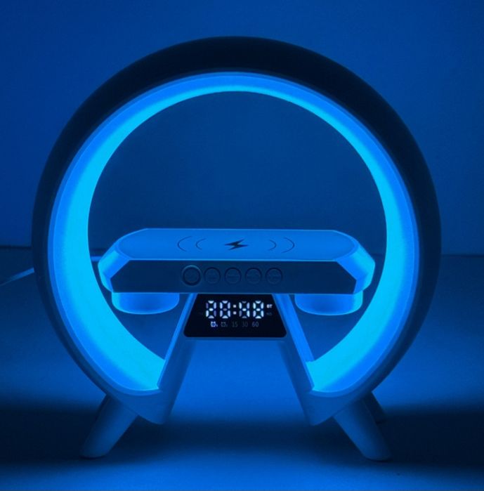 Bluetooth-колонка  светодиодный ночник, часы с будильником