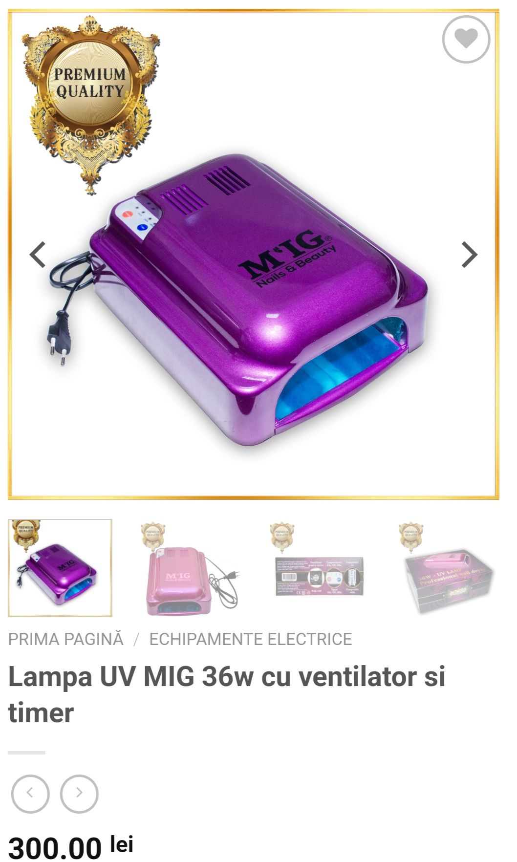 Lampa UV MIG 36w cu ventilator